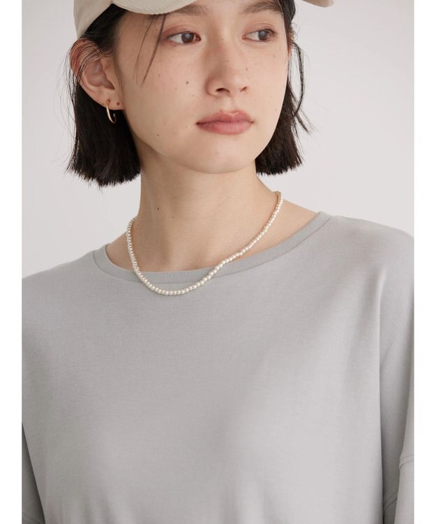 AMERICAN HOLIC ＵＶカット　コクーン半袖カットプルオーバー Gray Beige