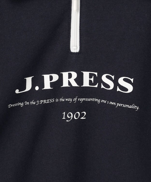 J.PRESS KIDS 【100-130cm】ミニ裏毛 ハーフジップ トレーナー ネイビー系