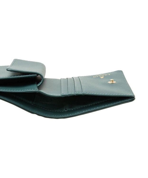 LANVIN en Bleu リュクサンブール 二つ折りコンパクト財布 ディープグリーン