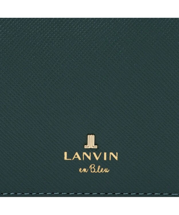 LANVIN en Bleu リュクサンブール 二つ折りコンパクト財布 ディープグリーン