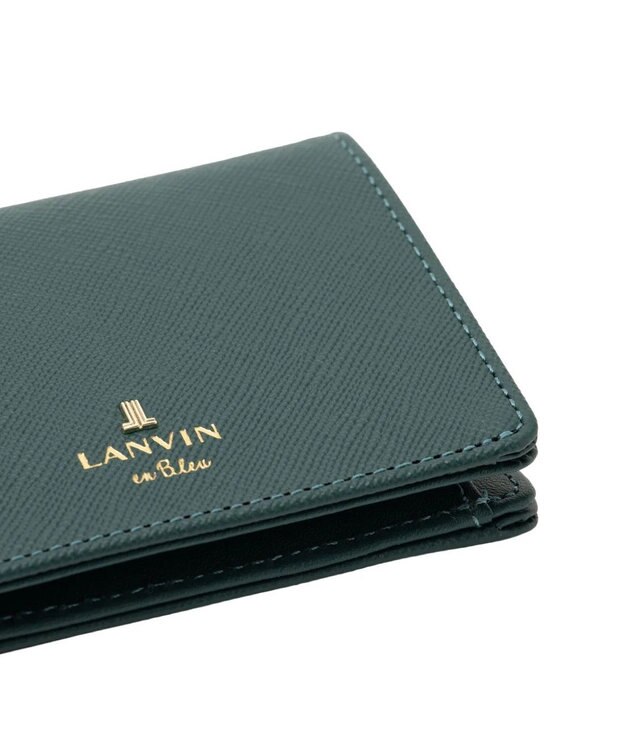 LANVIN en Bleu リュクサンブール 二つ折りコンパクト財布 ディープグリーン