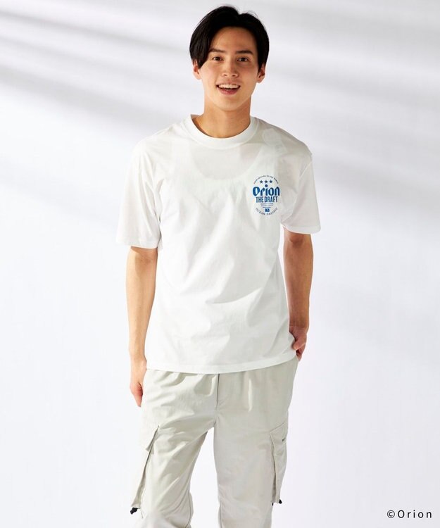 OP／FILA 【Ocean Pacific×ORION】UPF50+ペアテックスTシャツ ホワイト
