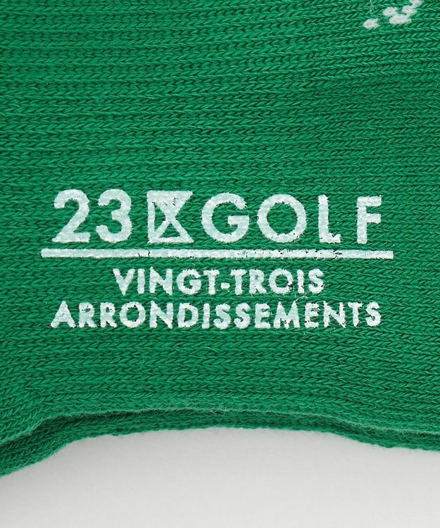 23区GOLF 【WOMEN】】ショートソックス ピーコックグリーン系