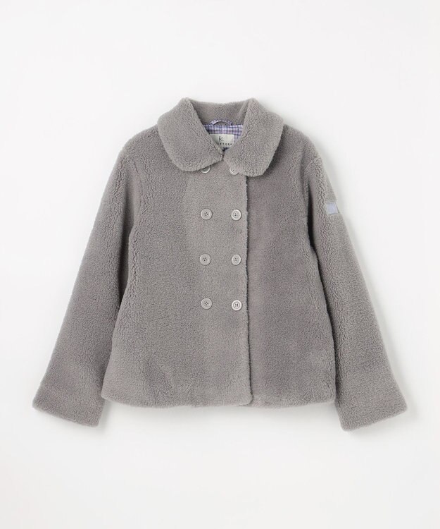 組曲 KIDS 【150-170㎝】スライバー ピーコート グレー