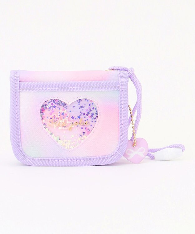 ANY KIDS シャラシャラファスナーウォレット レインボー