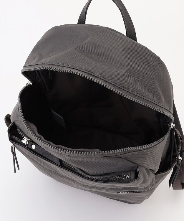 LA BAGAGERIE 【MONICA】サイドジップリュックサック ダークグレー