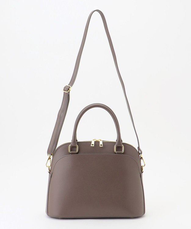 自由区 【MILOS】レザーポケット バッグ モカ