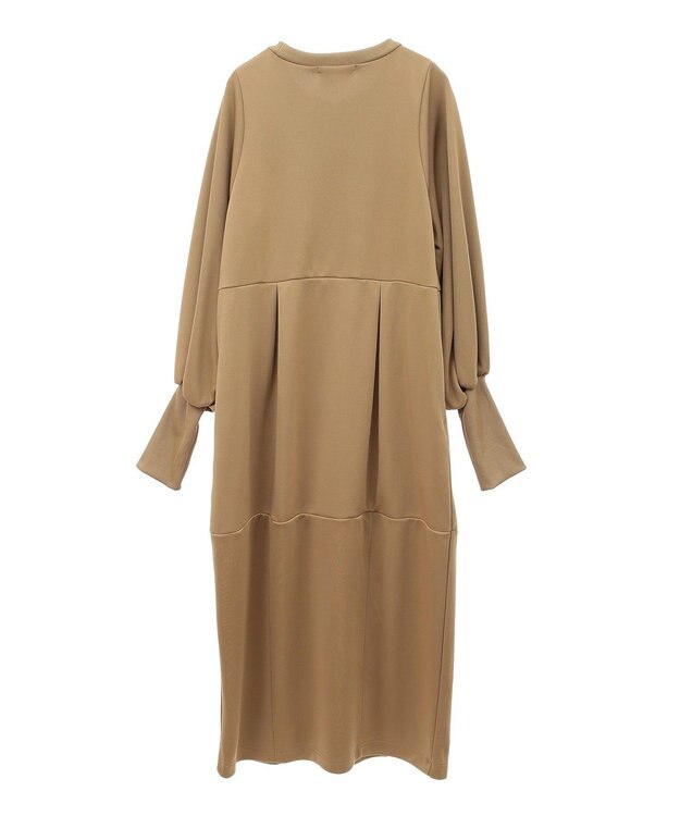 Green Parks ａ．ポンチ袖ボリュームワンピース Beige