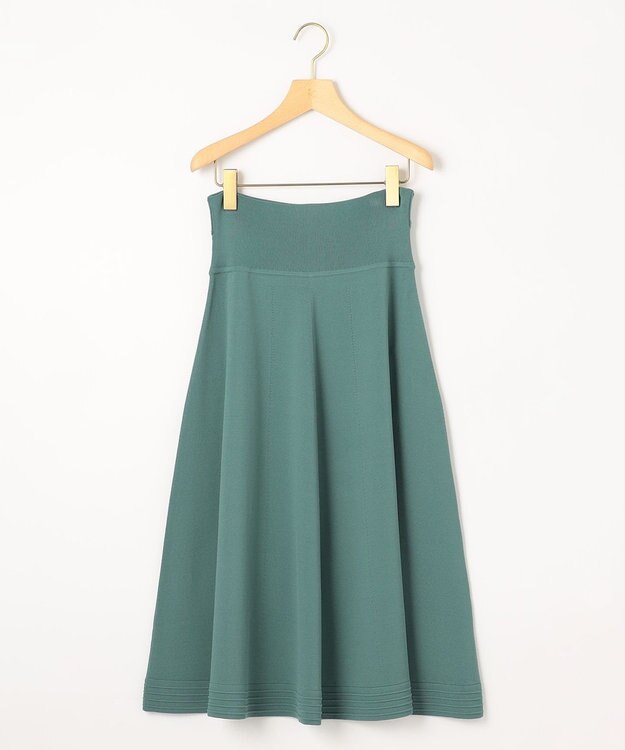 組曲 【セットアップ着用可・WEB限定カラーあり】MINA ニットフレアスカート グリーン系