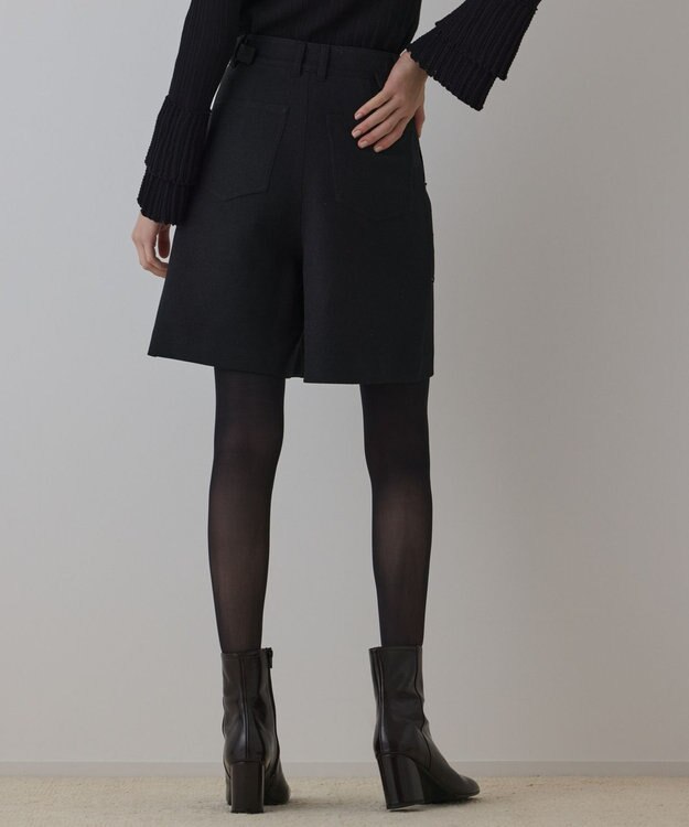 GRACE CONTINENTAL ツイーディーハーフパンツ ブラック