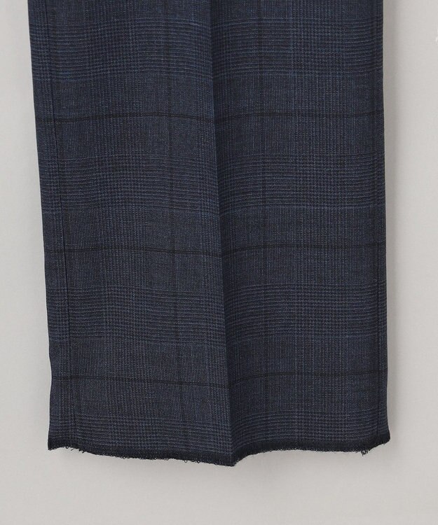 GOTAIRIKU シワになりにくい【御幸毛織/みゆきけおり】DRYSPINNER 平織スーツ_ネイビー格子 ネイビー系×格子