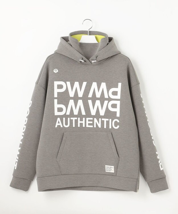 PW CIRCULUS 【NEWデザイン】【MEN】 LOGO graphic  デタッチャブルフーディー グレー系