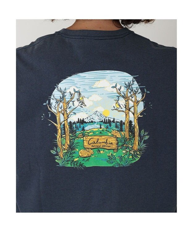 Columbia Columbia/ サンダーマウンテングラフィックショートスリーブTシャツ /コロンビア Collegiate Navy