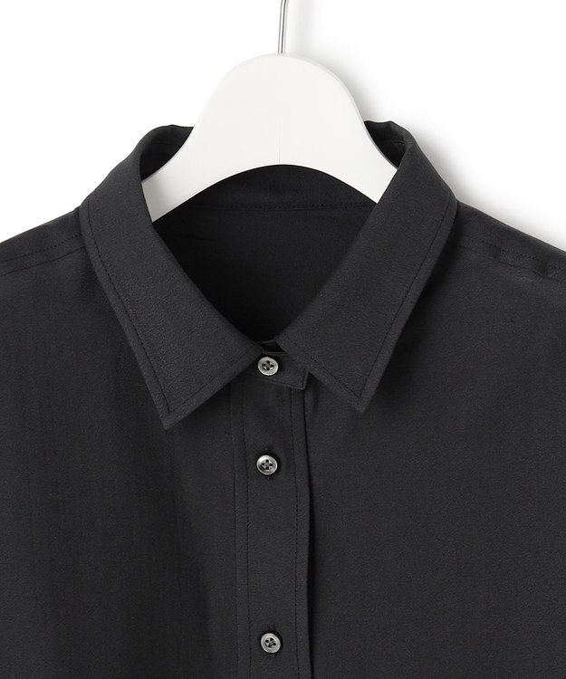 J.PRESS YORK STREET 【WOMEN】シアーショート ブラウス ブラック系