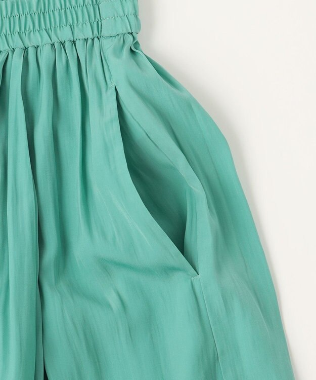 ANY 【ウエストゴム】ラップギャザースカーチョ グリーン