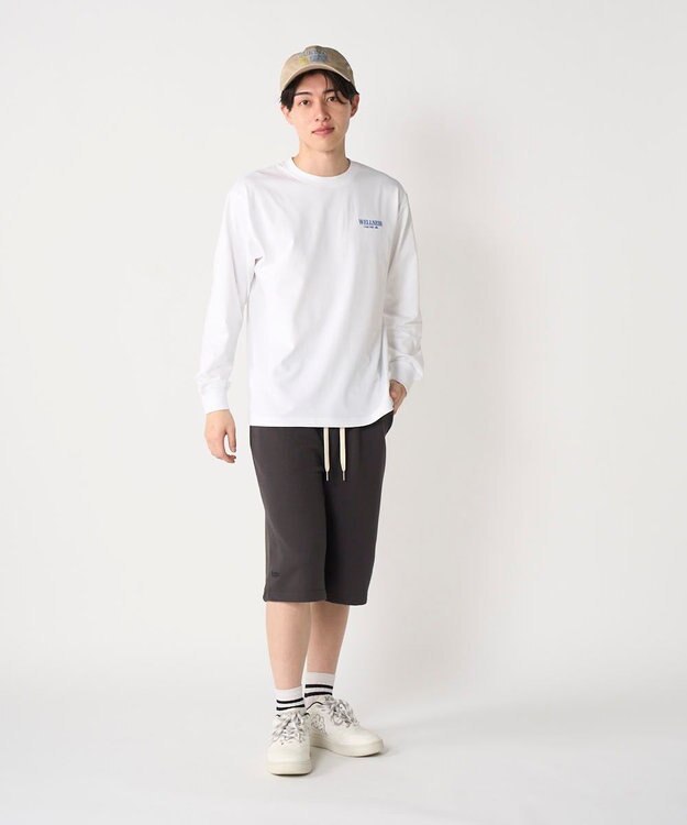 OP／FILA 【Kappa】ウェルネスクラブボーダーロンT ホワイト