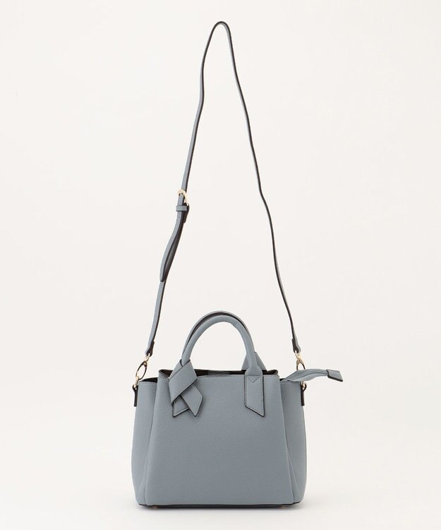 LA BAGAGERIE 【MONICA】リボンハンドルバッグ ブルー