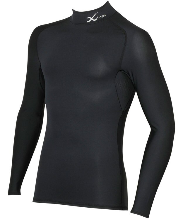 CW-X 【MEN】　機能性トップス　SECOND　BODY　2.0　吸汗速乾　UVカット率90%以上　抗菌防臭　ハイネック・長袖　/ワコール　CHO039 ブラック