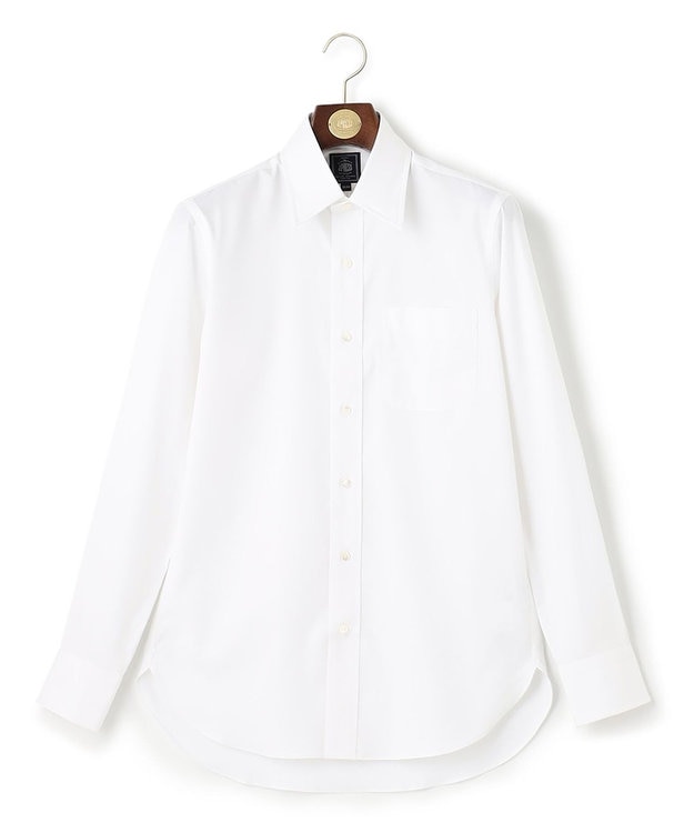 J.PRESS MEN 【定番】【PREMIUM PLEATS / 形態安定】ピンオックス ドレスシャツ / レギュラー ホワイト系