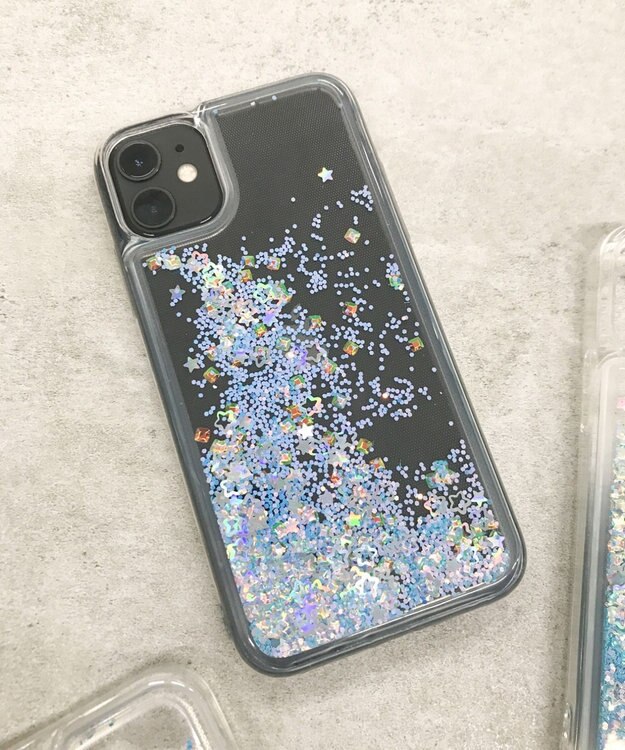 WEGO キラキラiphoneケース（ブルー） 柄1