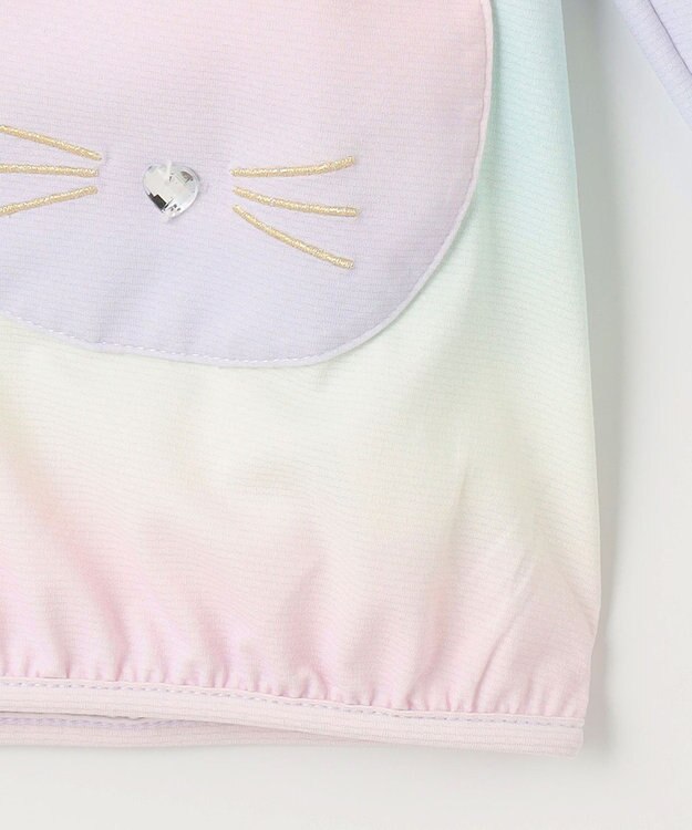 ANY KIDS UVカット さらさら パーカー レインボー