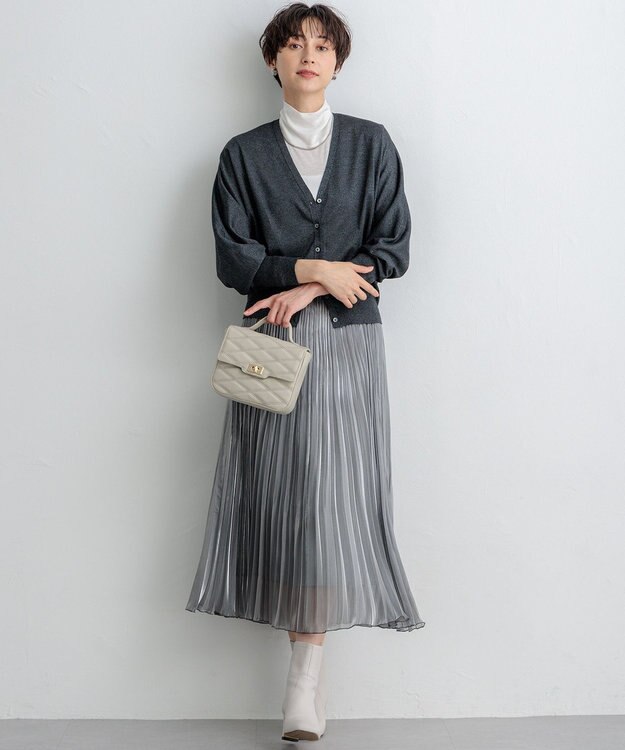 23区 キルティング トップハンドル ショルダーバッグ ベージュ系