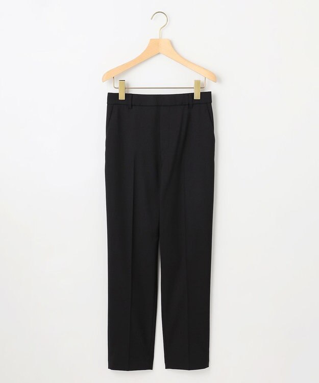 組曲 L ハンサムツイルテーパード パンツ ブラック系