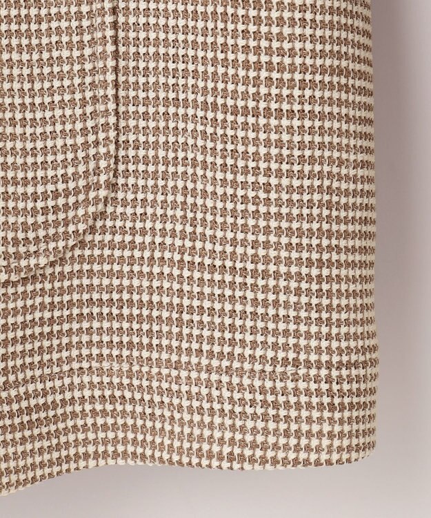 自由区 【洗える】ライトカラミノーカラー ジャケット カーキミックス