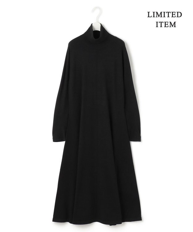 ICB 【WEB限定・洗える】 ヴィスコースハイゲージ ワンピース ブラック系