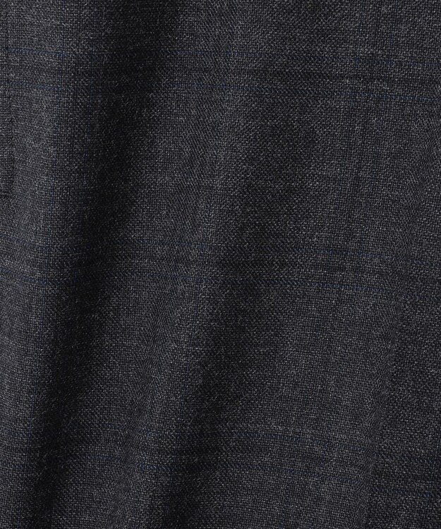 J.PRESS MEN トリートメントウール ストレッチサキソニーチェック スラックス グレー系3