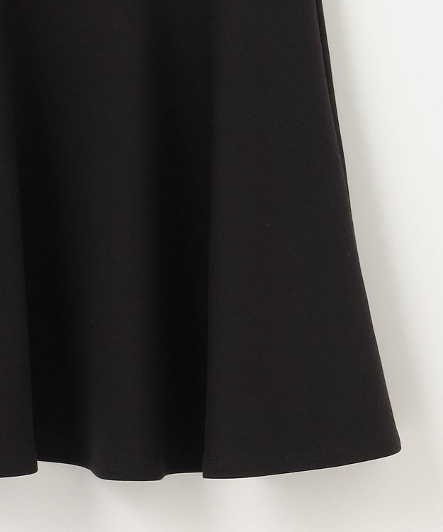 ANY SIS 【洗える】サテンコンビダンボール ワンピース ブラック