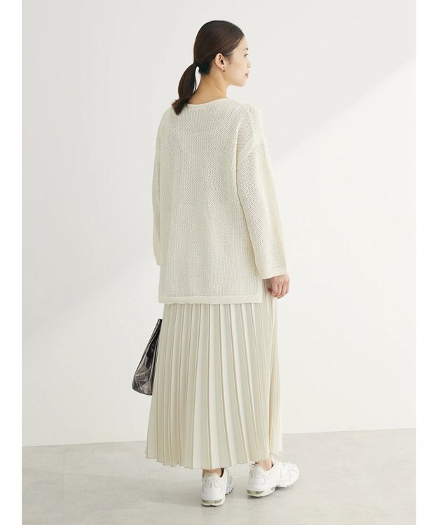 Green Parks プリーツスカート Ivory