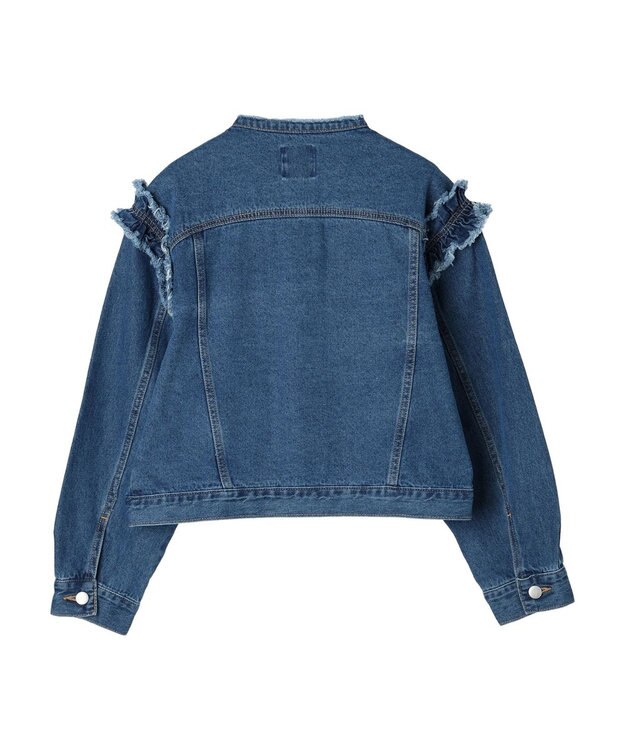 Green Parks ・Ｄｏｕｂｌｅ　Ｆｌａｇｓ　　ショルダーフリルＧジャン Indigo