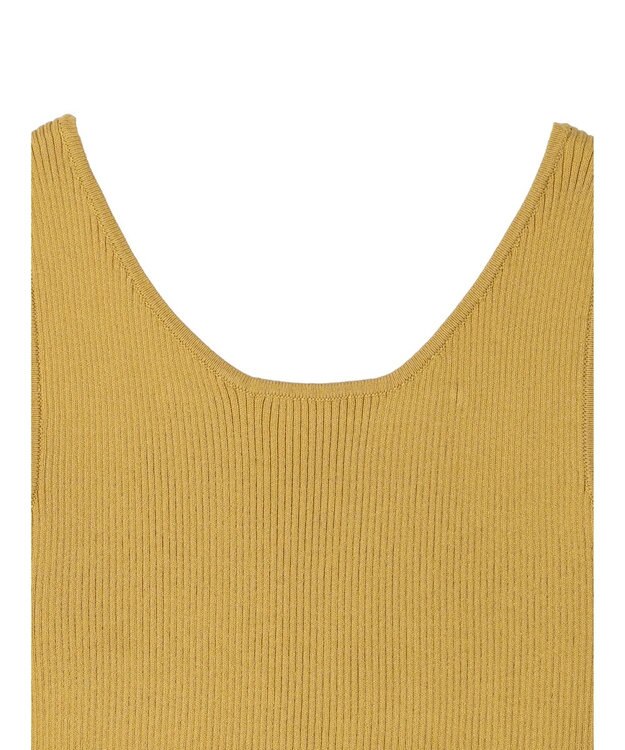 earth music&ecology ２ＷＡＹリブニットタンクトップ Yellow