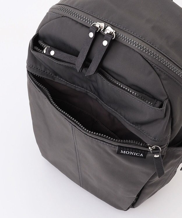 LA BAGAGERIE 【MONICA】サイドジップリュックサック ダークグレー
