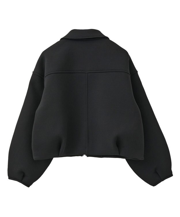 earth music&ecology ダンボールニットZIPブルゾン Black