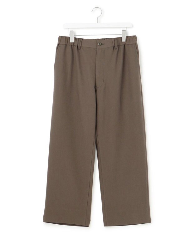 J.PRESS YORK STREET 【UNISEX】ウールライク イージーパンツ カーキ系