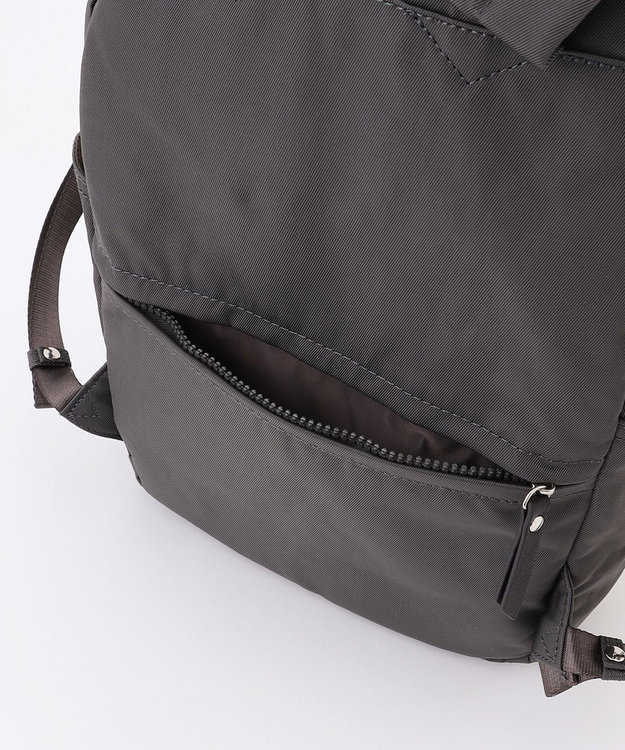 LA BAGAGERIE 【MONICA】サイドジップリュックサック ダークグレー