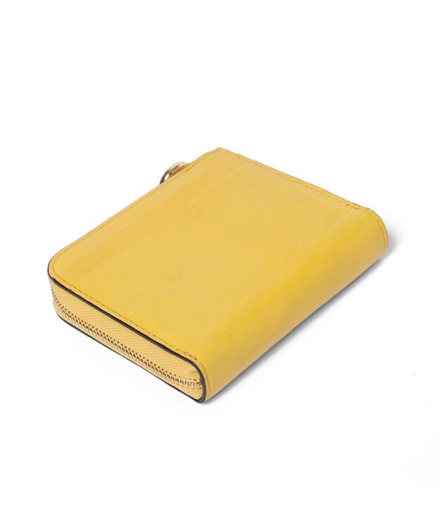 PELLE BORSA L字ファスナーミニ財布 Minato ミナト 3502 イエロー