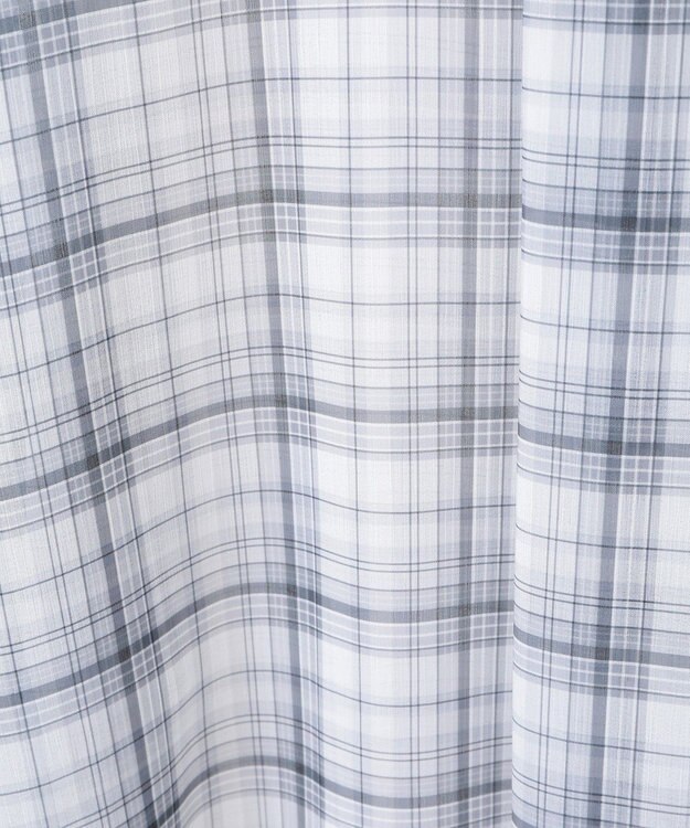 earth music&ecology シアーチェックシャツ Off White