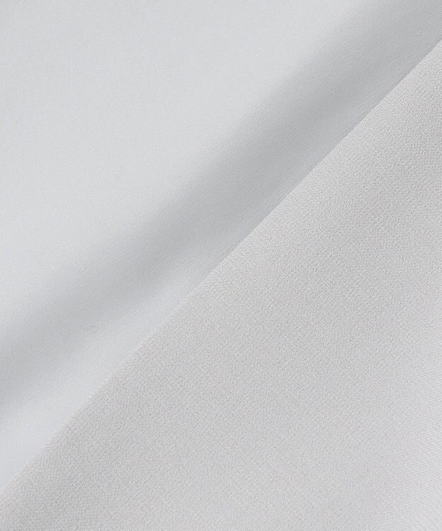 ANY L イージーケアライトストレッチノーカラージャケット ライトグレー