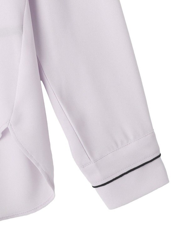 YECCA VECCA 配色ラインボウタイブラウス Off White