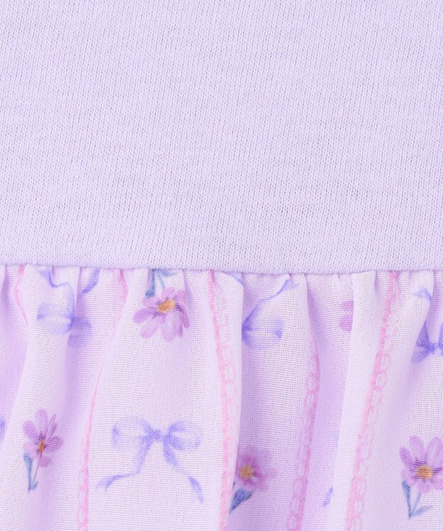 ANY KIDS ひらひら バックシャンTシャツ ラベンダー