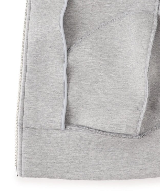 ICB 【洗える】 ビスコースエアーボンディング ジップアップフーディ ライトグレー系