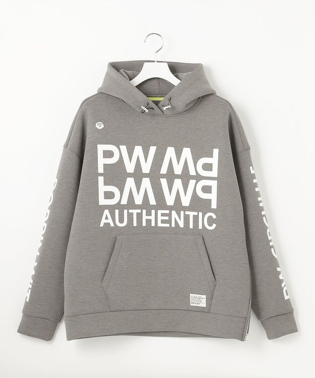 PW CIRCULUS 【NEWデザイン】【MEN】 LOGO graphic  デタッチャブルフーディー グレー系
