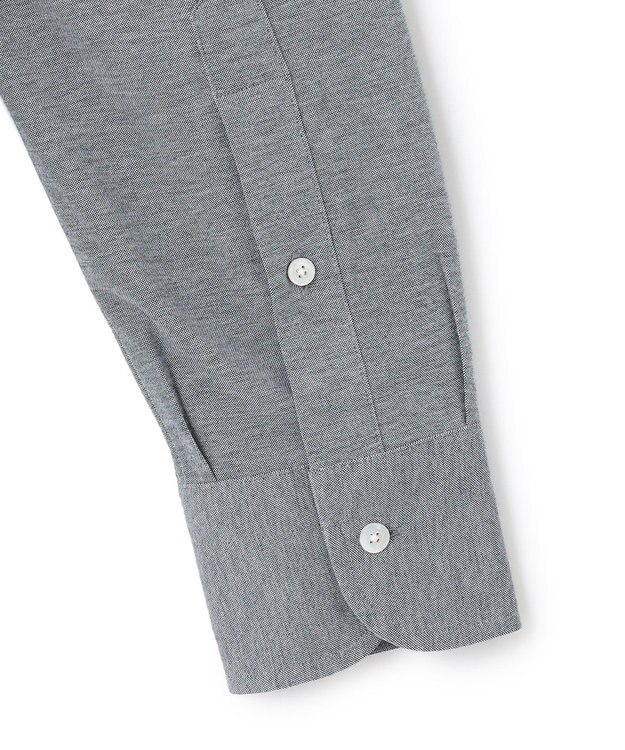 J.PRESS MEN 【Single Needle Tailoring】スムースフィールハイゲージニットシャツ / B.D. ネイビー系