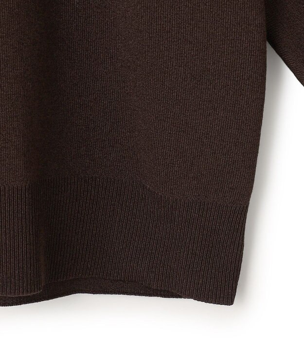 23区 【先行予約/WEB&一部店舗限定】バイカラーデザイン 2WAY ニット ダークブラウン系