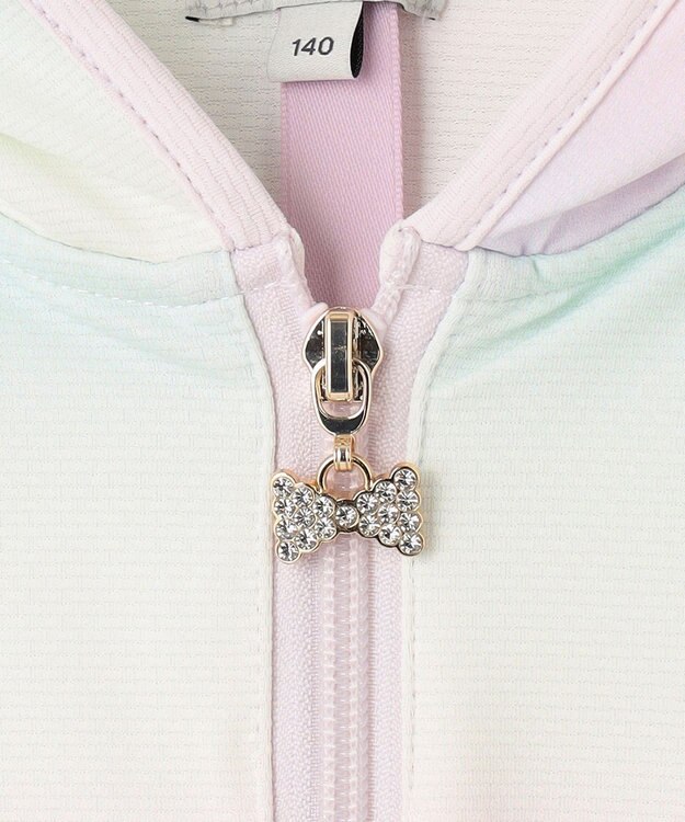 ANY KIDS UVカット さらさら パーカー レインボー