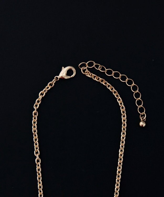 WEGO Mラインストーンダブルモチーフネックレス 柄1