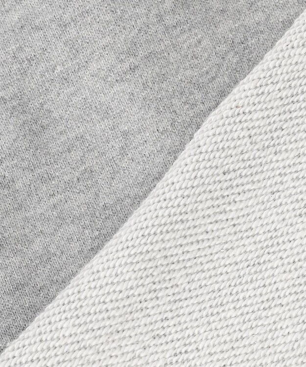 J.PRESS YORK STREET 【UNISEX】裏毛ロゴハーフジップ スウェット ライトグレー系